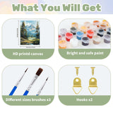 Ceiomez Paint by Numbers Landscape, Mountain Paint by Numbers Kit for Adults, Landscape Paint by Numbers for Adults on Canvas for Home Decor Gift Art Work 16x20in Ceiomez