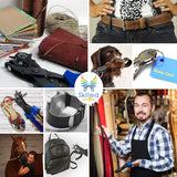 Leather Hole Punch & Belt Hole Puncher Easily Punches Perfect Round Holes. Bonus Ruler & Awl Tool. Leather Craft Tool for Watch or Bag Strap, Fabric, Eyelet - Precision Crafting & Professional Results Skilled Crafter