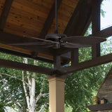 Honeywell Ceiling Fans Palm Island, 52 Inch Tropical Indoor Outdoor Ceiling Fan with No Light, Pull Chain, Three Mounting Options, 5 Palm Leaf Blades, Wet-Rated - 50207-01 (Bronze) Honeywell Ceiling Fans