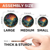 Jigfoxy Wooden Puzzles for Adults, Visual 3D Cave Sky Wood Puzzles Adult, Unique Animal Shape Wooden Jigsaw Puzzles, Birthday Gifts for Puzzles Lovers Family Friend (S-8.5 * 8.5in-100pcs) Jigfoxy