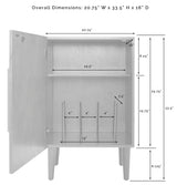 Crosley Furniture Everett Record Player Stand with Storage for Vinyl Records, Acorn Crosley Furniture