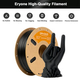 ERYONE Carbon Fiber PETG Filament 1.75mm +/- 0.03mm, 3D Printing Filament PETG CF, 1kg(2.2LBS)/Spool, Black ERYONE
