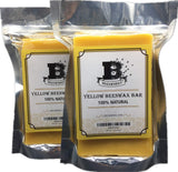 Beesworks Yellow Beeswax Bars (2 lbs) | 100% Pure, Cosmetic Grade, Triple-Filtered Beeswax for DIY Skin Care, Lip Balm, Lotion and Candle Making (1 lb Bars - Pack of 2) BEESWORKS