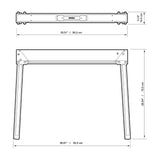 ToughBuilt - Folding Sawhorses/Jobsite Table - Sturdy, Durable, Lightweight, Heavy-Duty, 100% High Grade Steel, 1100lb Capacity, Easy Carry Handle - (TB-C300-2) - 2 Pack ToughBuilt