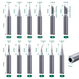 HANGLIFE 900M Soldering Iron Tips for Hakko, Yihua, Atten, Quick, Ryobi, and More Soldering Stations/Guns - Replacement Solder Tips for Welding Equipment & Accessories (12 pcs) Hanglife
