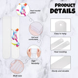 SATINIOR 32 Pairs Sublimation Socks Polyester Blanks Heat Transfer Socks with Sublimation Sock Jig for DIY Dye Heat Press Accessories, 4 Sizes White SATINIOR