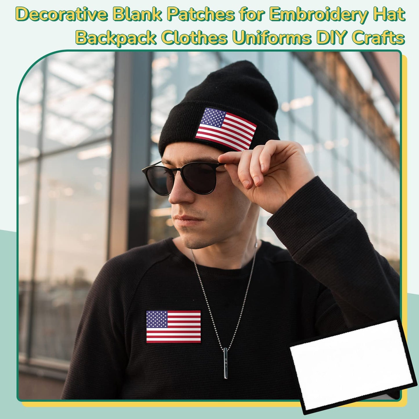 240 Pcs Sublimation Patches Iron on Blank Patches Decorative Blank Patches for Embroidery Hat Backpack Clothes Uniforms DIY Crafts