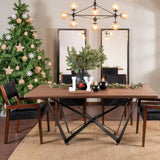 Christmas Wooden Joy Decoration, Wood Craft Sign with Bell, Table Ornament Rustic Tabletop Farmhouse Centerpiece Decorative Block Decor for Xmas Indoor Holiday Home Table Shelf Winter Party (Red Bell) GHOSTMAGIC