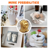 HTVRONT Hand Casting Kit Couples - Plaster Hand Mold Casting Kit with Practice Kit for Family, Valentines Day Gift for Men & Women Sculpture Hand Molding Kit, Anniversary Birthday Wedding Gift HTVRONT