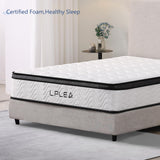 LPLEA King Size Mattress 12 Inch - Verify Size (76"x80"x12") Medium Firm, Hybrid Mattress, Individually Pocket Springs, Memory Foam, Pressure Relief, Breathable Comfort and Durable, Ships Compressed LPLEA