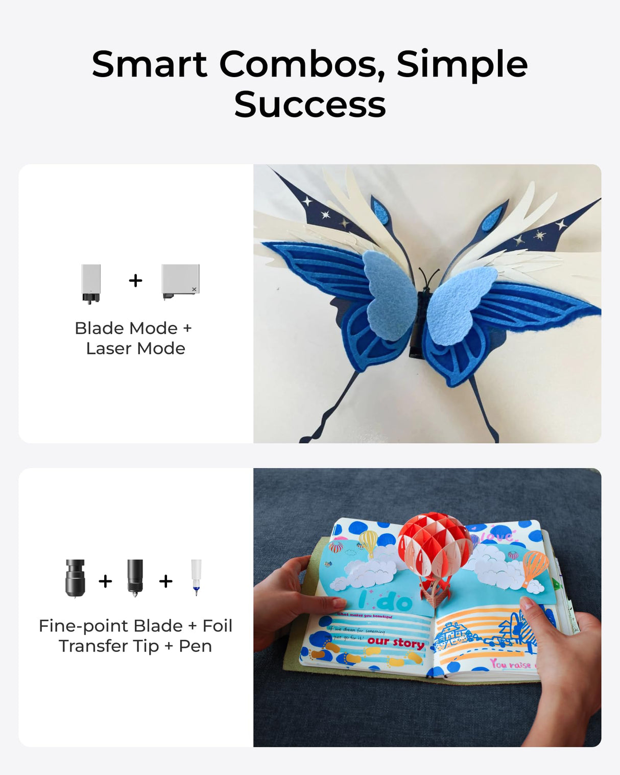 xTool M1 Ultra 4-in-1 Versatile Craft Machine - Die Cutting, Vinyl Cutting, 20W Laser Engraving and Drawing, Smart Cutter Machine for 1000+ Materials, for T-Shirt, DIY Gift, Decors, Wood Craft, etc xTool