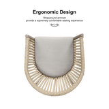 PURPLE LEAF 11 Pieces Outdoor Dining Set with Patio Aluminium Dining Table and Wicker Rattan Chairs Modern Furniture Cushions Sets for Backyard Indoor Decor Kitchen Champagne PURPLE LEAF