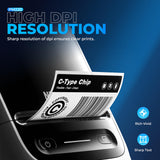 Nelko Label Maker Machine with Tape, PM220 Bluetooth Label Printer, 2 Inch Portable Thermal Printer for Small Business, Address, Logo, Clothing, Sticker Printer for Phones & PC, 1 Count, White Nelko