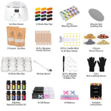 SAEUYVB Complete Candle Making Kit, Candle Making Kit for Adults with Hot Plate, DIY Starter Candle Making Supplies/Kit - Perfect as Home Decorations（White） SAEUYVB