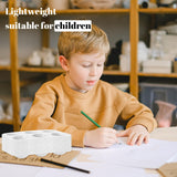 DLOnline 50 PCS White Plastic Watercolor Palette, 6 Well Rectangular Paint Palettes, Paint Tray Palettes, Paint Trays for Kids, for Painting, DIY Craft, Art Painting Class DLOnline