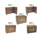 Cregugua Rustic Wooden Card box 12x9x7 Inch Gift Card Box for Wedding Birthday Baby Shower Graduation Party Cregugua