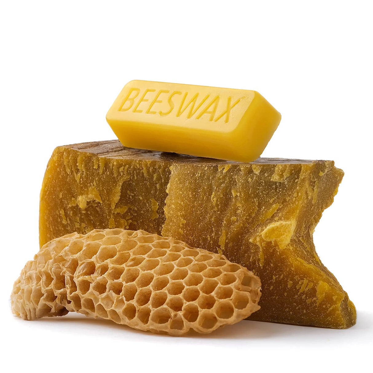 Eco Lux 8 Yellow Beeswax Blocks 100% Pure Natural Organic Bees Wax 6.5oz Eco-Lux Essentials