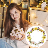 INFUNLY 264pcs/Set DIY Flower Crowns Making Kit Handmade Floral Crown Garland Kit Make Your Own Wreath Flower Headband Garland Hair Accessories for Wedding Birthday Party Favour INFUNLY