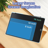 16 inch LCD Writing Tablet for Kids Adults,Colorful Drawing Pad Doodle Board School Supplies Christmas Gifts Toys for Girls Boys 3 4 5 6 7 8 Year Old Girl Boy Birthday Gift Ideas (Blue) ZENZAL