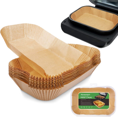 Air Fryer Liners For Ninja Smart XL Air Fryer,120Pcs Air Fryer Liners Disposable For Ninja FG551 6-in-1 Grill Air Fryer Parchment Paper Rectangular For Ninja Foodi Air Fryer Accessories Baking