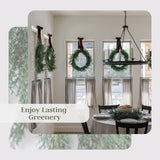 CG Hunter Holiday Collection Cedar Wreath, Premium Artificial Indoor and Outdoor Large 30" Cedar Christmas Wreath, Christmas Decorations and Holiday Greenery CG Hunter