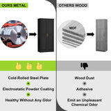 UNICOLY Armoire Wardrobe Closet with Doors, 71'' Wardrobe Cabinet with Hanging Rod, Metal Closet with 2 Adjustable Shelves for Bedroom School, Employee, Gym, Armarios De Ropa para Dormitorio, Black UNICOLY