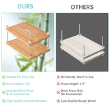 NiHome 35 PCS Book Press Binding Kit for Notebooks, Lesson Plans, Document Organization - Compact Bamboo Bookbinding Tools, Book Binding Supplies with Portable Handle for Beginners DIY NiHome