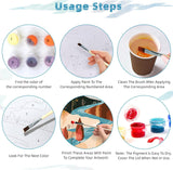 HOIYLDS 3 Pack Paint by Number for Adults Framed Canvas, National Park DIY Arts and Crafts for Adults Beginner with Wooden Easel, Paint Brushes, Acrylic Paint Set for Home Wall Decor, 9 * 12 Inch HOIYLDS