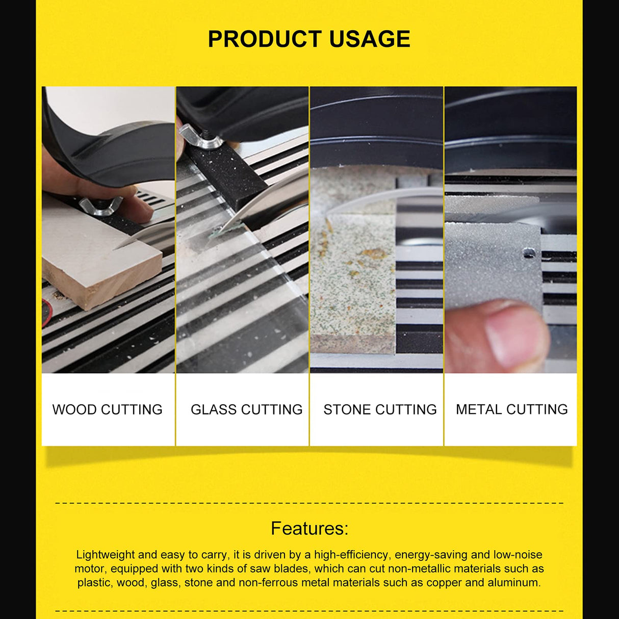 4 Inch Mini Table Saw, 90W Hobby Craft Saw Bench Top Cutting Miter Saw, 4500Rpm DIY Handmade Woodworking Metal Ceramic Glass Cutter with 3 Pieces CNCEST