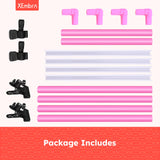 XEmbro Large Embroidery Scroll Frame, Adjustable Cross Stitch Scroll Frame, Plastic Clip Frame for Embroidery, Punch Needle Frame Scroll Frames for Cross Stitching, Needlework(34.6 x 14.2 Inches) XEmbro