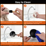 BBQ Mop Brush and Cast Iron Sauce Pot Set, 8Pcs Barbecue Accessories Include Basting Melting Pot, 2 Size Wooden Handle Sauce Mops with 4Pcs Replacements and Oil Brush for Meat Smoker, Grill, Stove PACETAP