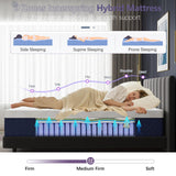 Twin Mattresses, 12 Inch Hybrid Twin Mattress in a Box, Memory Foam and Individual Pocket Spring Breathable Comfort for Sleep Supportive and Pressure Relief, CertiPUR-US, 39"*75"*12" Slumber Castle