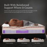 HIRELIX 14 Inch Queen Hybrid Mattress, Medium Firm with Memory Foam and Individually Wrapped Pocket Coils, Fiberglass-Free, CertiPUR-US Certified HIRELIX