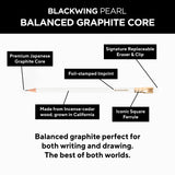 Blackwing Pearl Pencils - 12 Count, Incense-cedar, Premium Japanese Graphite, Pearlescent White, Balanced Lead, Great for Journaling and Writing Blackwing