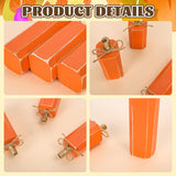 Whaline 3Pcs Fall Wooden Signs Table Decor Rustic Autumn Farmhouse Centerpiece Orange Block Wood Sign Thanksgiving Party Tabletop Decor with Hemp Rope for Fall Harvest Home Tiered Tray Decor Whaline