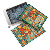 Cobble Hill 1000 Piece Puzzle - Scandi Chicken Quilt - Sample Poster Included Cobble Hill Puzzle Company Ltd.