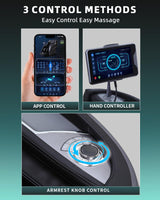 RelaxRelife Massage Chair Full Body, 4D Zero Gravity Massage Chairs, 20 Auto Modes, 11 Massage Technique, 40 Airbags Shiatsu Massage, APP Control with HiFi Bluetooth Speaker Black RelaxRelife