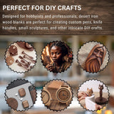 IECAP LLC Desert Ironwood Blank 1 Pack – Exotic Wood Block for Woodworking, Wood Carving, Turning Blanks, and DIY Crafts - Natural Hardwood Lumber – Handle Scales, Woodturning Blanks 5 x 3 x 1 Inches IECAP LLC