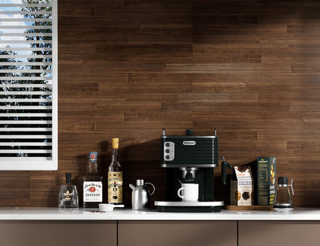 SINGULARWOOD Wall Planks,Rustic Accent Real Wood Panels for Interior Wall Decor,DIY Peel and Stick Easy Installation (12 Sheets/14.50 Sq Ft/Box),Black Walnut SINGULARWOOD