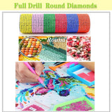Halloween Diamond Art Kits for Adults,Magic Bottle 5D Diamond Painting Kits for Adults Beginners,Round Full Drill DIY Diamond Dot Gem Art Kit Wall Home Decor Arts Craft 14X14 inch Tiwabb