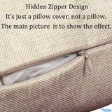 Ramirar Merry Christmas Happy New Year Retro Green Pine Tree Balloons Birds Dolls Gifts Decorative Throw Pillow Cover Case Home Living Room Bed Sofa Car Cotton Linen Square 18 x 18 Inches Ramirar