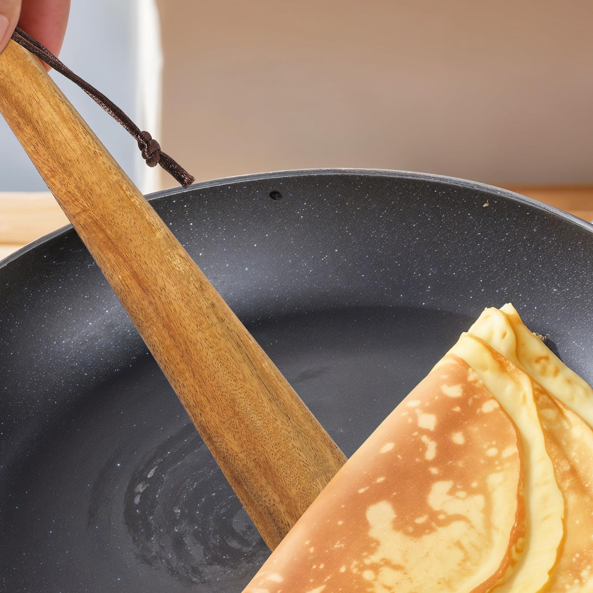 10 Inch Wooden Spatula for Cooking Flat Wooden Spatula Wood Egg Flipper Spatula Wood Spatula Pan Scraper Staub Spatula Wood Spatula for Cooking Lusofie