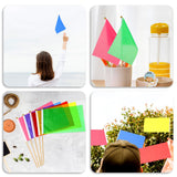 20 Pack Small Solid Color Flag, Mini Marking Flags on Sticks Blank Sublimation Flags Yellow Green Blue Red Flags DIY Graffiti Flags Kids Birthday Party Supplies for Parades Festival Events Celebration Sliverdew