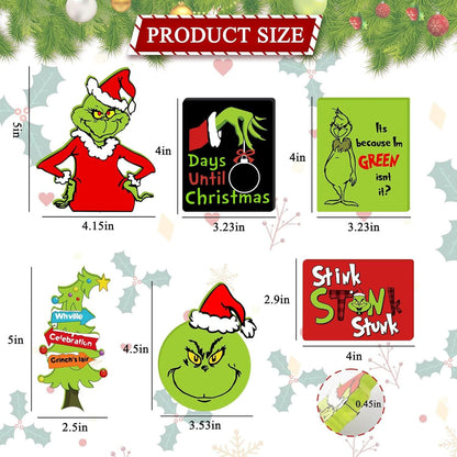 Christmas Tiered Tray Decorations - 6pcs Wooden Signs Table Centerpieces for Holiday Indoor Home Table Top Decorations