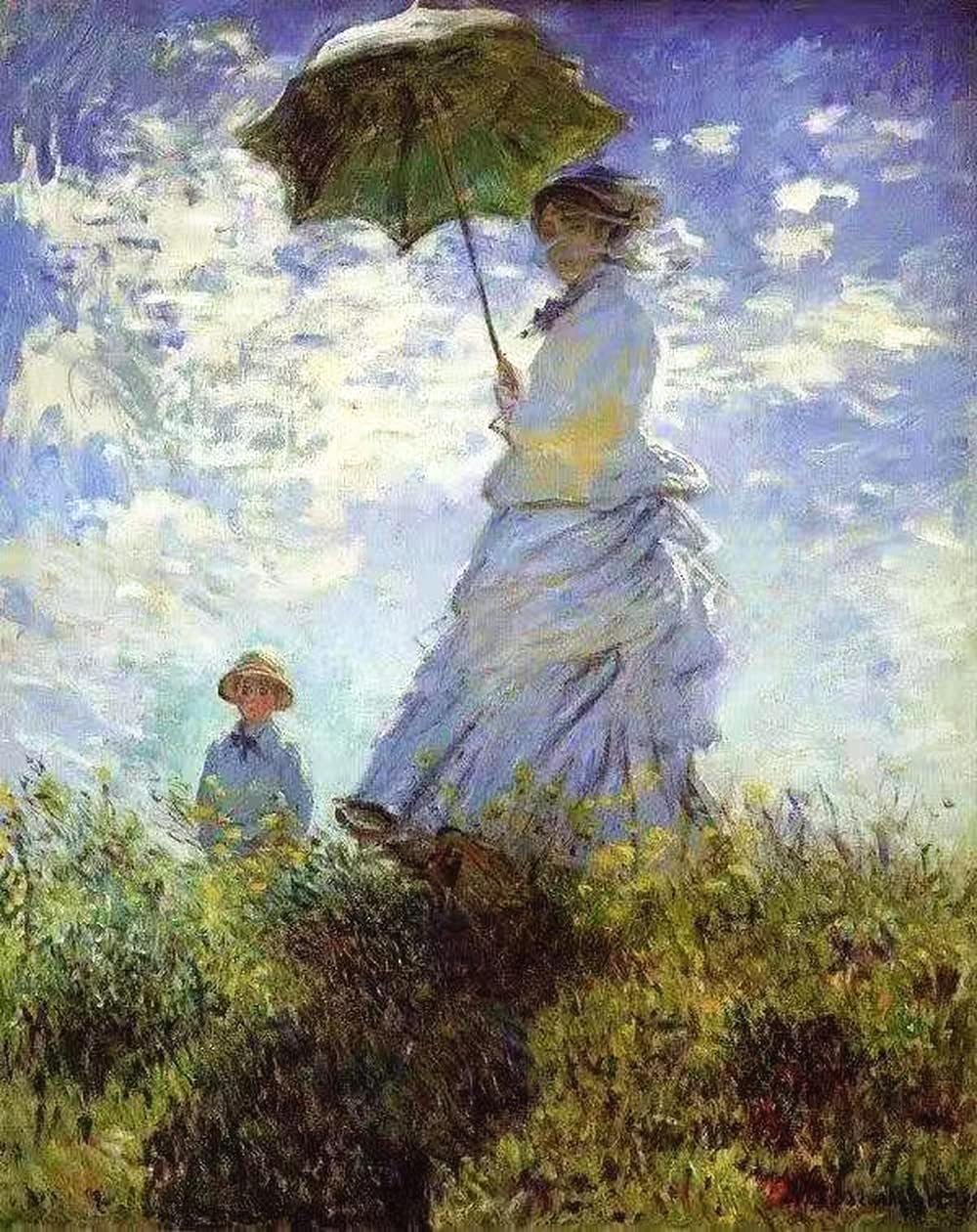 NIHO-JIUMA Diamond Painting Kits Monet's Camille, 5D DIY Full Drill Diamond Art Gift for Adults, Home Decoration (30 X 40 cm / 12 X 16 inches) NIHO-JIUMA