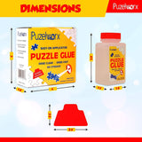 PuzzleWorx Jigsaw Puzzle Glue, Easy-On Applicator Pack of 2, Non Toxic Clear Glue for 1000/1500/2000 Piece Puzzles 4.2 oz Each Bottle (Total 8.4) Playkidz