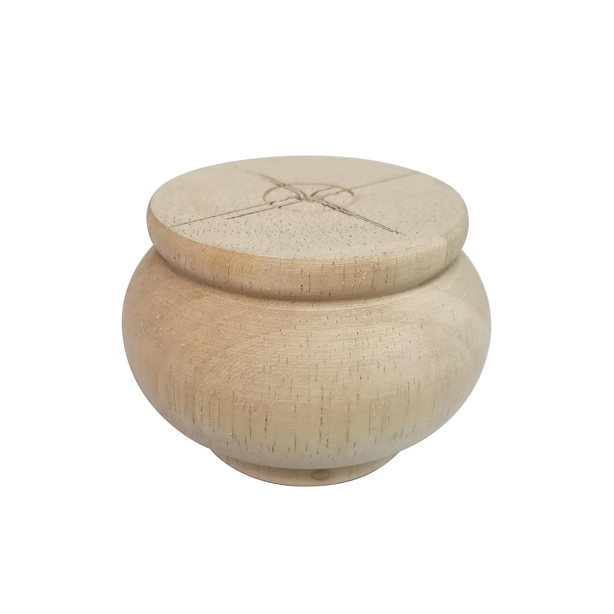 Btibpse 2 Inch Wooden Furniture Legs, Solid Wood Unpainted Replacement Furniture Legs, Cabinet Legs/Desk/Sofa/Bookcase Bun Feet, DIY Wooden Round Legs with Mounting Plate & Screws Set of 4 (2 Inch) Btibpse