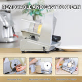 Valley Sportsman 7.5" Electric Meat Slicer Machine for Home, with Stainless Steel Blade, 180 W, Adjustable Thickness, Easy to Clean, Food Slicer, Cuts Meat, Bread, Cheese and Deli, Sliver Valley Sportsman