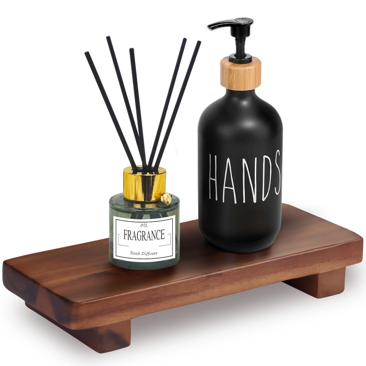 Acacia Wood Pedestal Soap Stand 9.8x4 Inches, 100% Solid Wood Riser, R ...