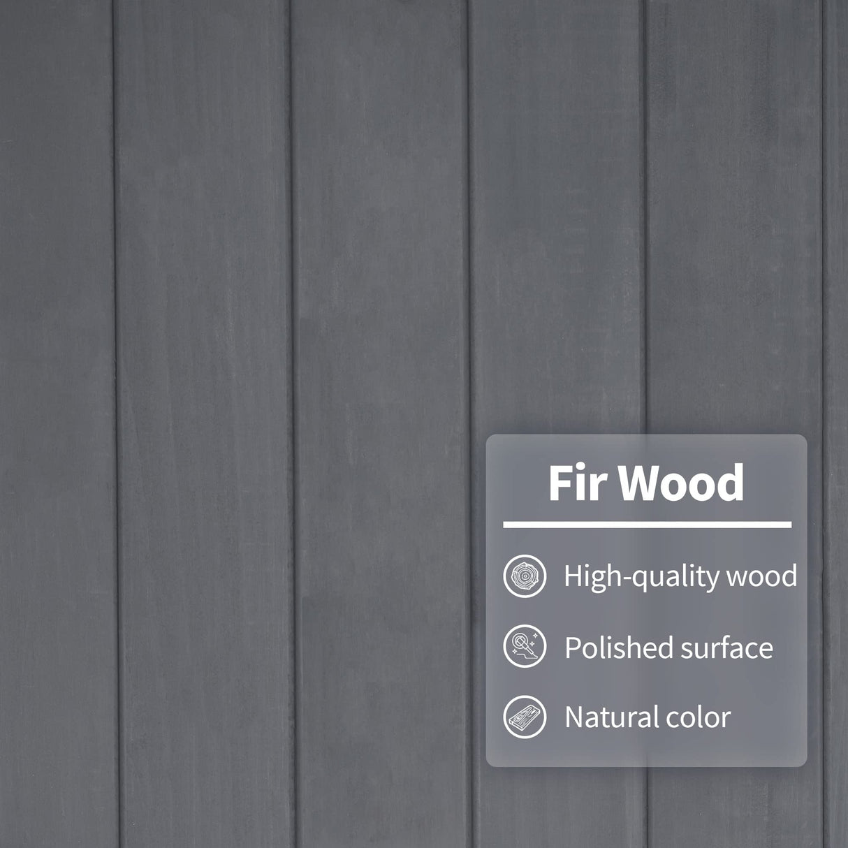 MCombo Outdoor Storage Cabinet with 2 Shelves, Outside Storage Shed with Floor, Wooden Garden Tool Shed with Latch for Yard Deck Lawn, 1000 MCombo